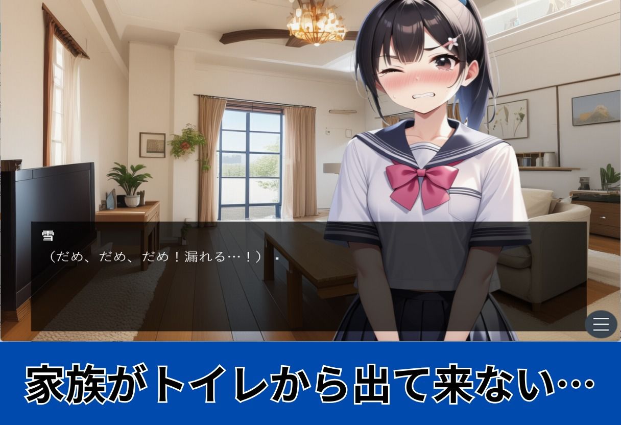 【おしがま】姉妹でおしっこ！〜野ション/お風呂/トイレで放尿するJK〜 画像3