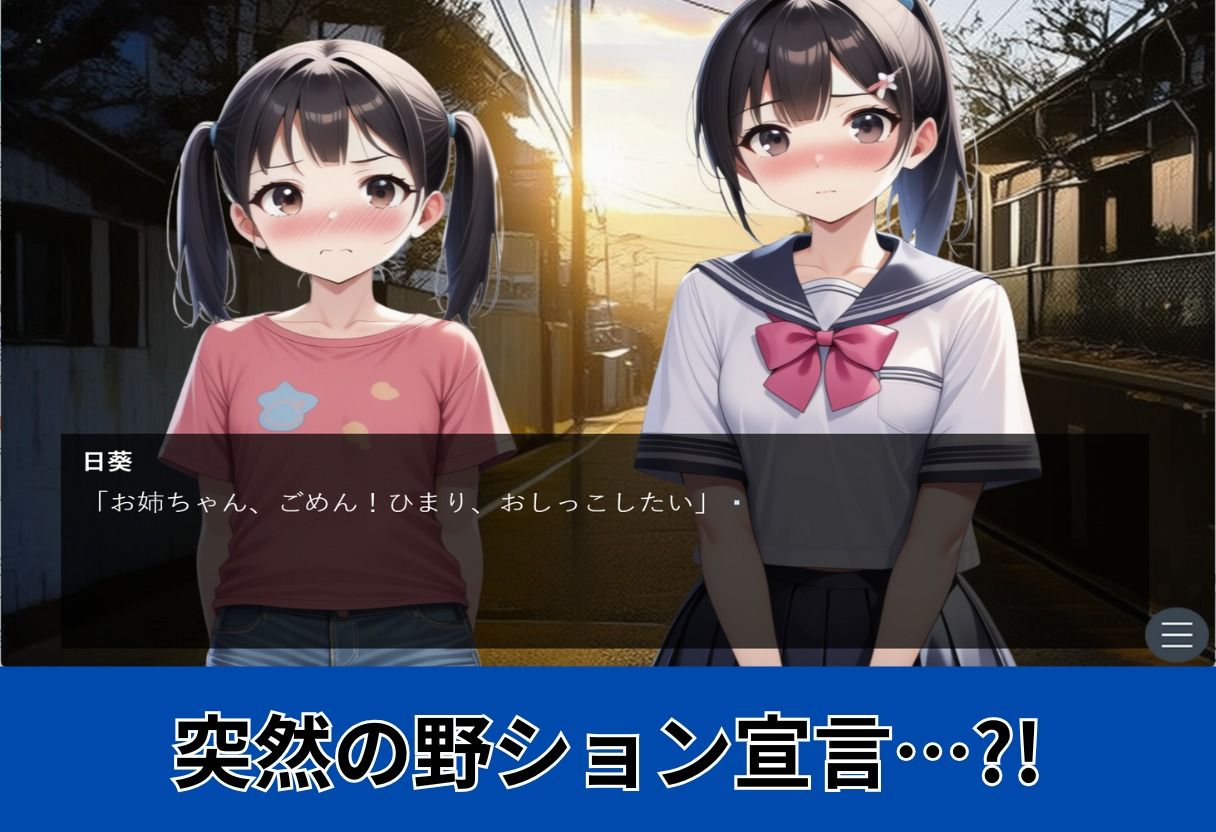 【おしがま】姉妹でおしっこ！〜野ション/お風呂/トイレで放尿するJK〜 画像5