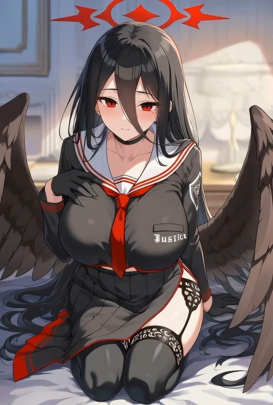 サンプル画像1:SEXシミュレーターあにめ〜しょん:ブルアカ・ハスミ(アトリエすえ) [d_700802]