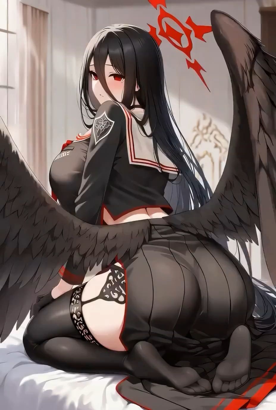 サンプル画像3:SEXシミュレーターあにめ〜しょん:ブルアカ・ハスミ(アトリエすえ) [d_700802]