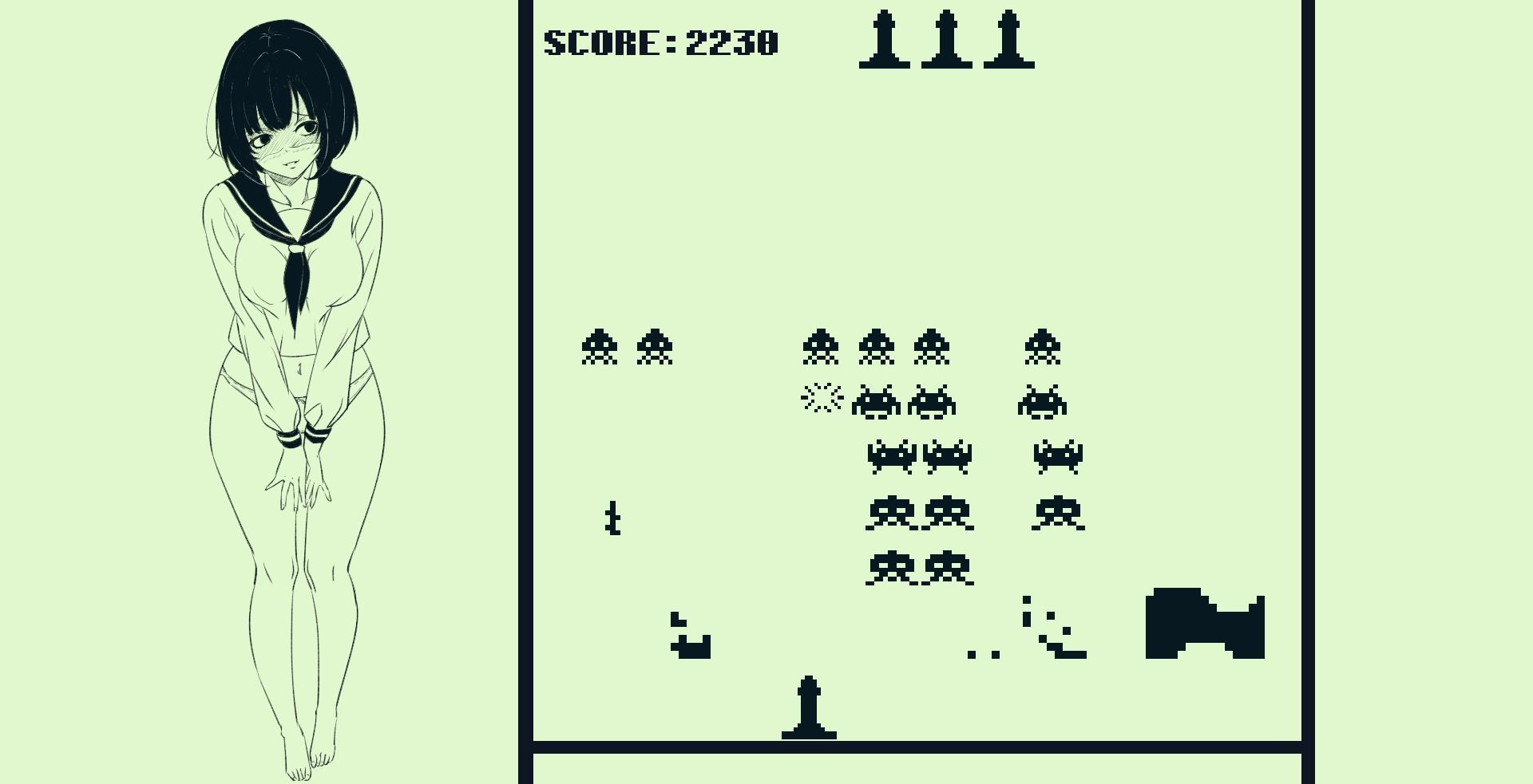 脱衣ンベーダーゲーム 画像3