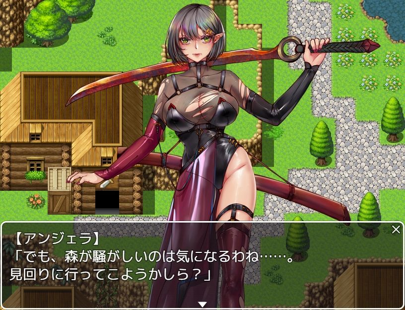 サンプル画像2:エルフの戦士  アンジェラ(猫尺) [d_712463]