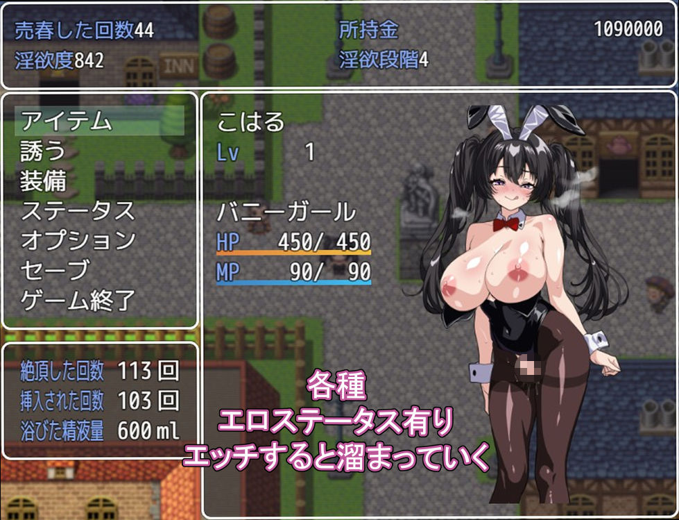 サンプル画像6:売春バニーの快楽堕ちRPG  徐々に淫欲に堕ちるバニー(ぐれいしゅがりい) [d_714249]