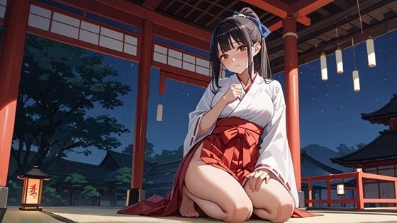 清楚な巫女スズと過ごす、罰当たりで濃厚な正月デート