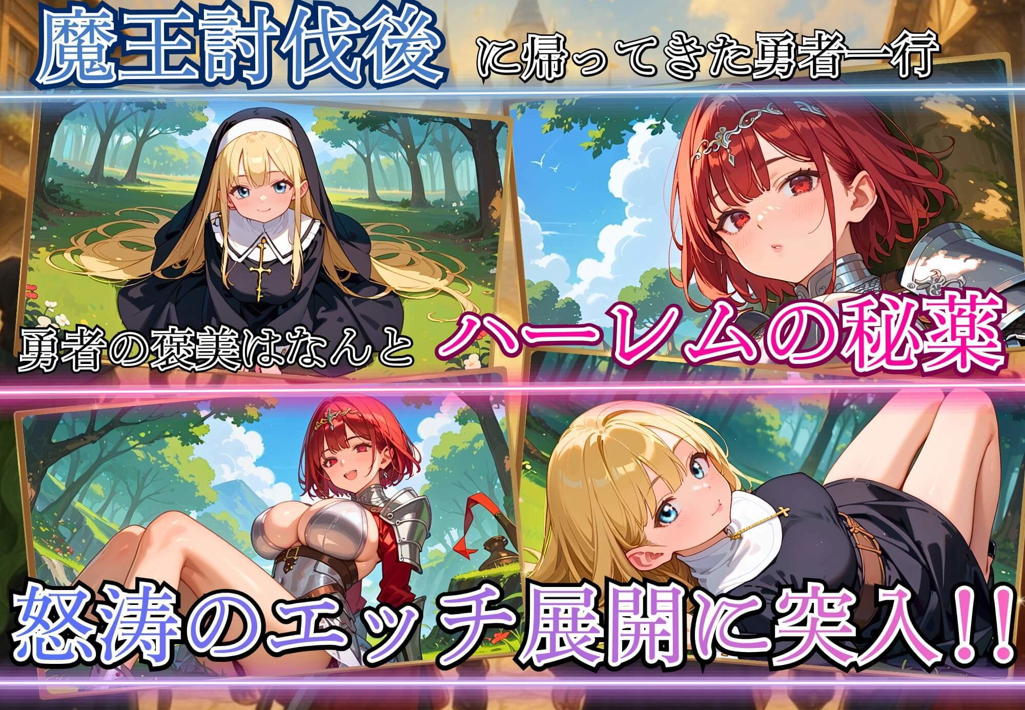 サンプル画像3:勇者ならハーレムが当然でしょ！〜仲間が可愛くて、我慢が出来ませんでした！〜(虚構クラブ) [d_716847]