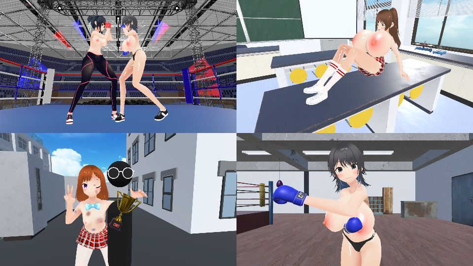 ○○学園の日々 デート編 複乳 4