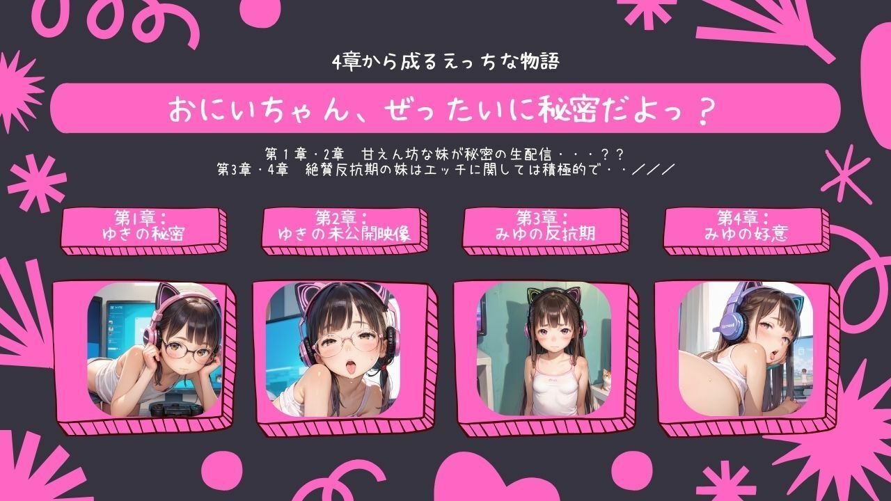 おにいちゃんと私の記録03～えっちな配信～ 視線 サンプル画像1