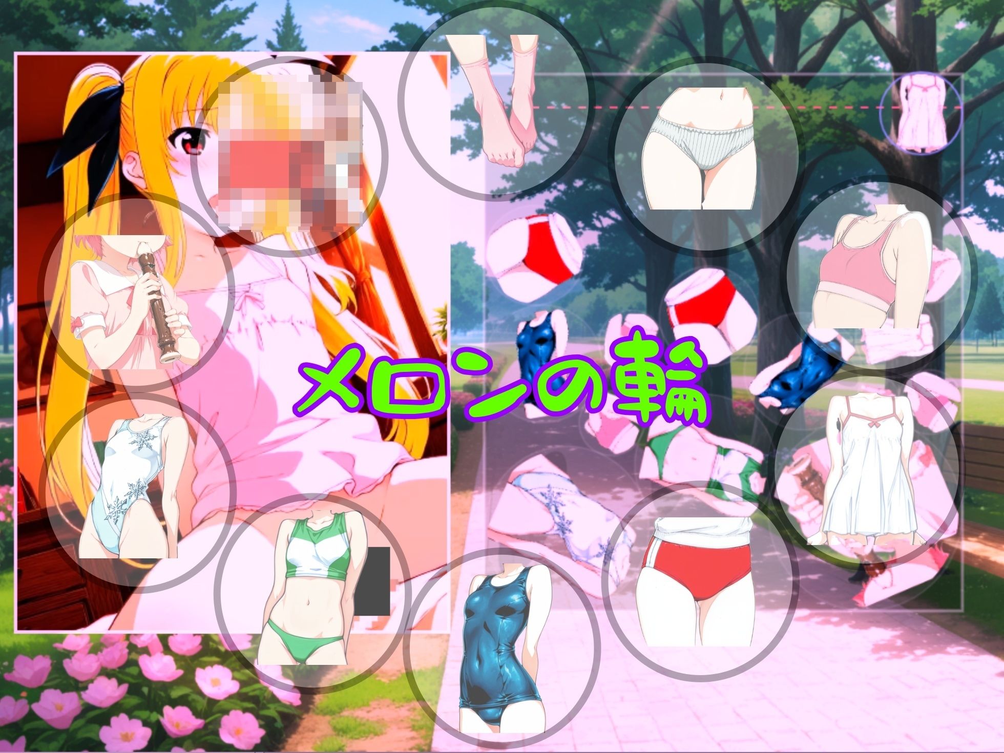 メロンガールズ 落として合体パズルのサンプル画像6