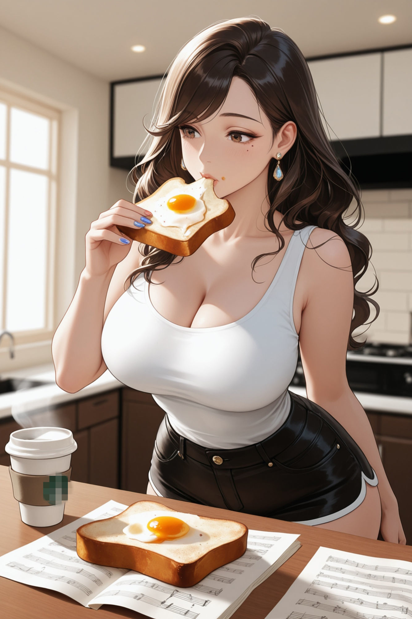 ビジュアルノベル（観賞用フォトストーリー）29歳ピアノ講師（副業キャバ嬢）結衣の日常 画像2