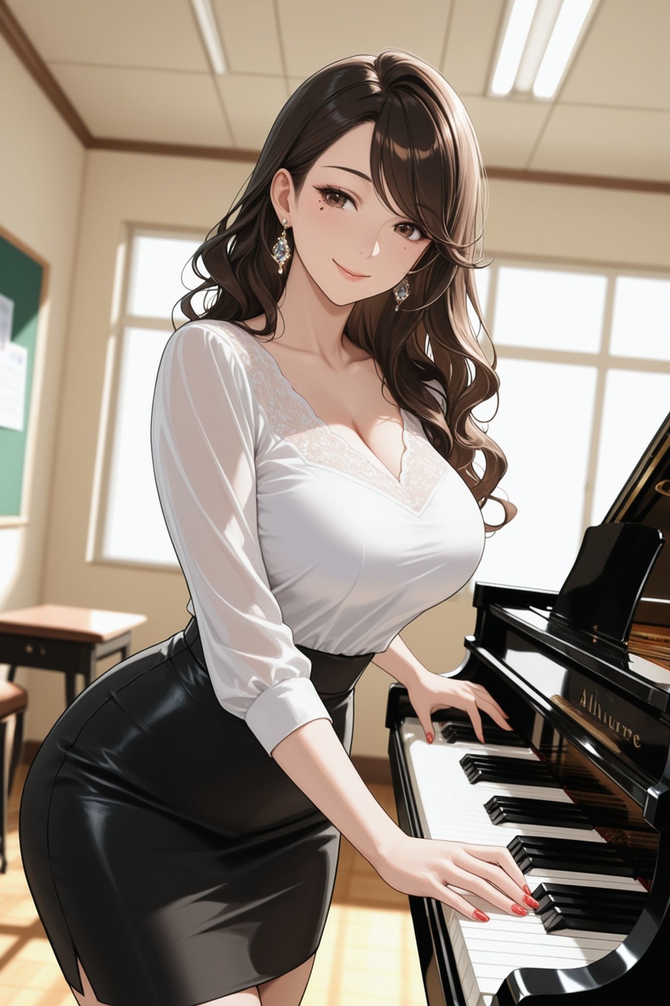 ビジュアルノベル（観賞用フォトストーリー）29歳ピアノ講師（副業キャバ嬢）結衣の日常 画像3