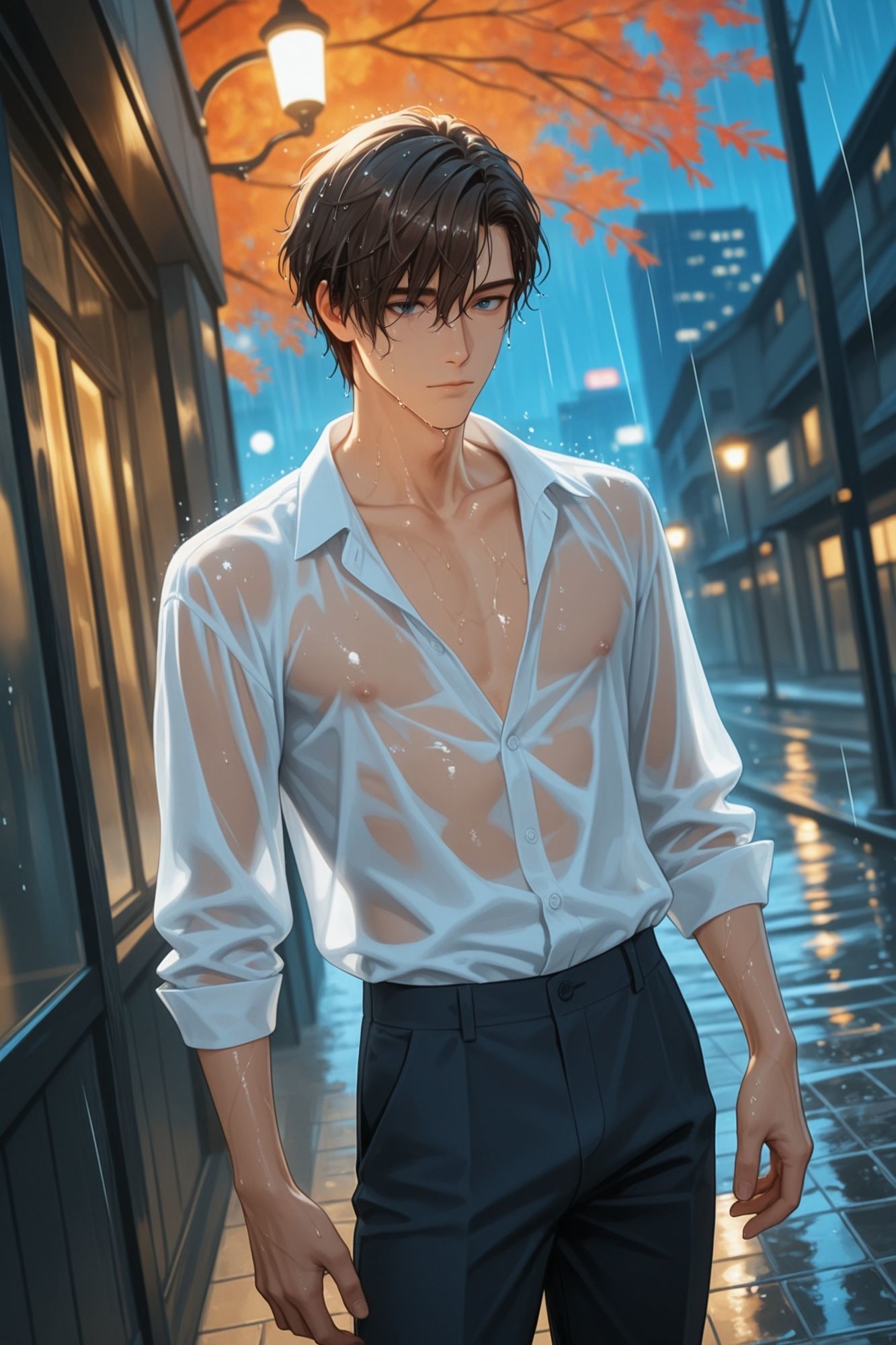 深夜のスケッチ――・蒼介――甘く切ないラブストーリー。〜 一緒に戦った夜は、恋になる 〜【高品質AIイラスト＋BGMで紡ぐ、インタラクティブ恋愛フォトストーリー】 画像3