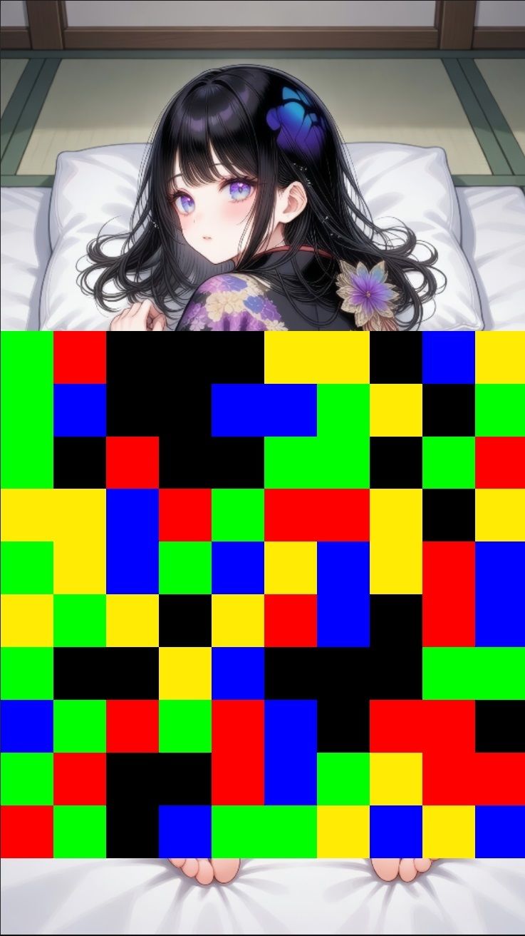 【 シームレス動画・着エロに特化！】もざ消し！ パート2 〜モザイク風ブロックをなぞって消す爽快パズルゲーム〜 画像1