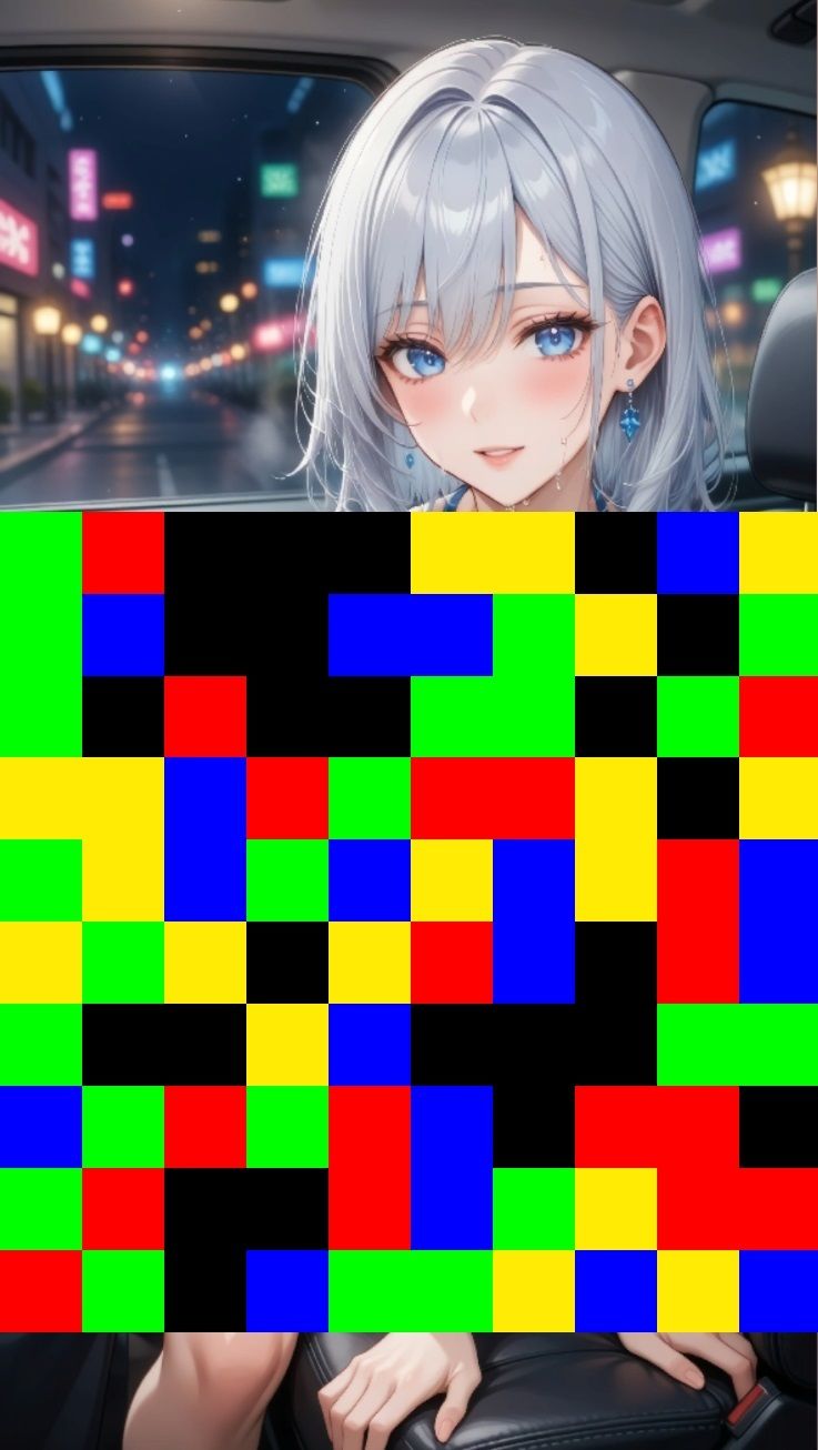 【 シームレス動画・着エロに特化！】もざ消し！ パート2 〜モザイク風ブロックをなぞって消す爽快パズルゲーム〜 画像4