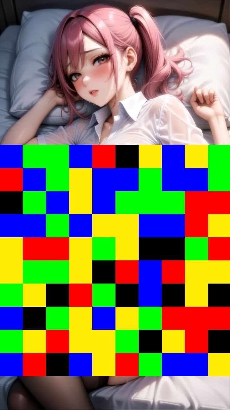 【 シームレス動画・着エロに特化！】もざ消し！ パート2 〜モザイク風ブロックをなぞって消す爽快パズルゲーム〜 画像6