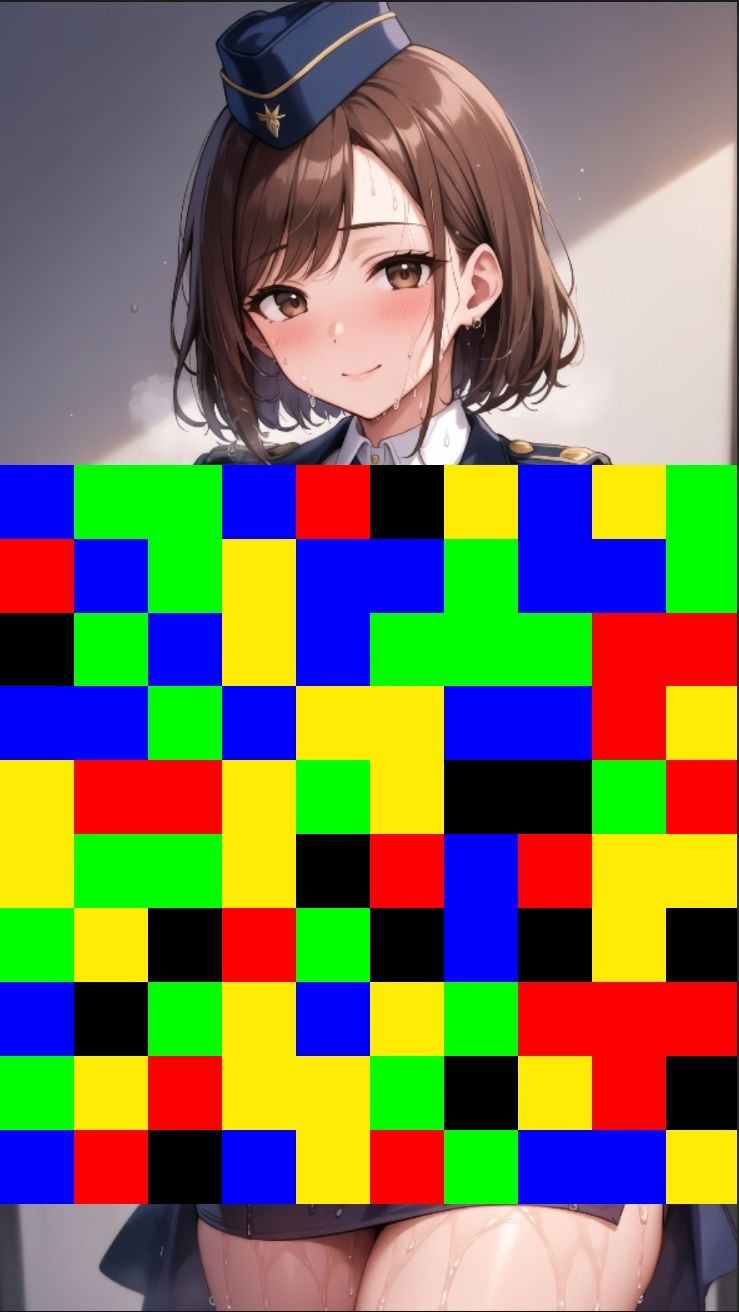 【 シームレス動画・着エロに特化！】もざ消し！ パート2 〜モザイク風ブロックをなぞって消す爽快パズルゲーム〜 画像8