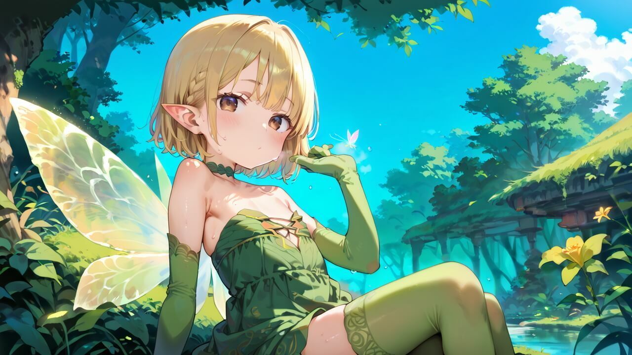 幻想の森の愛おしい妖精のサンプル画像2