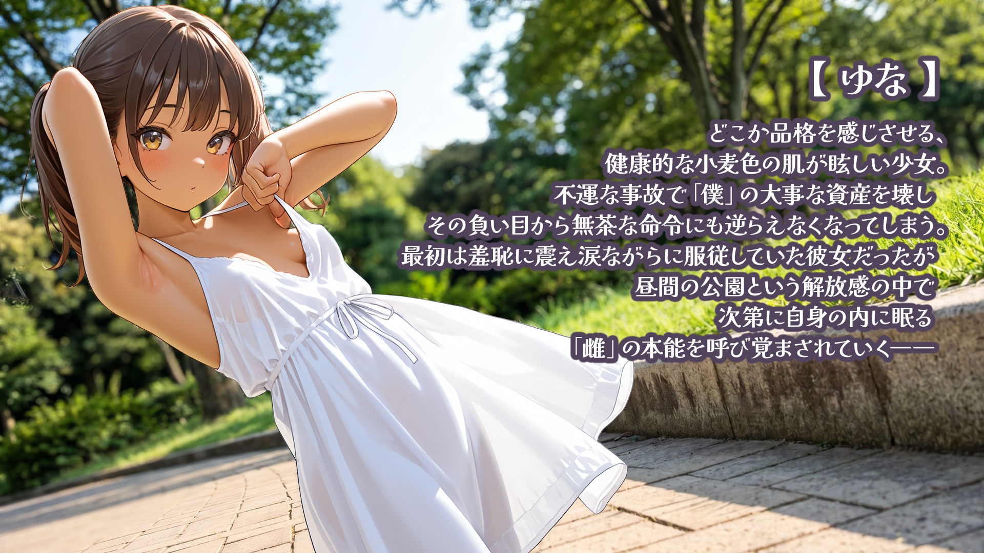 野外服従・褐色少女_2
