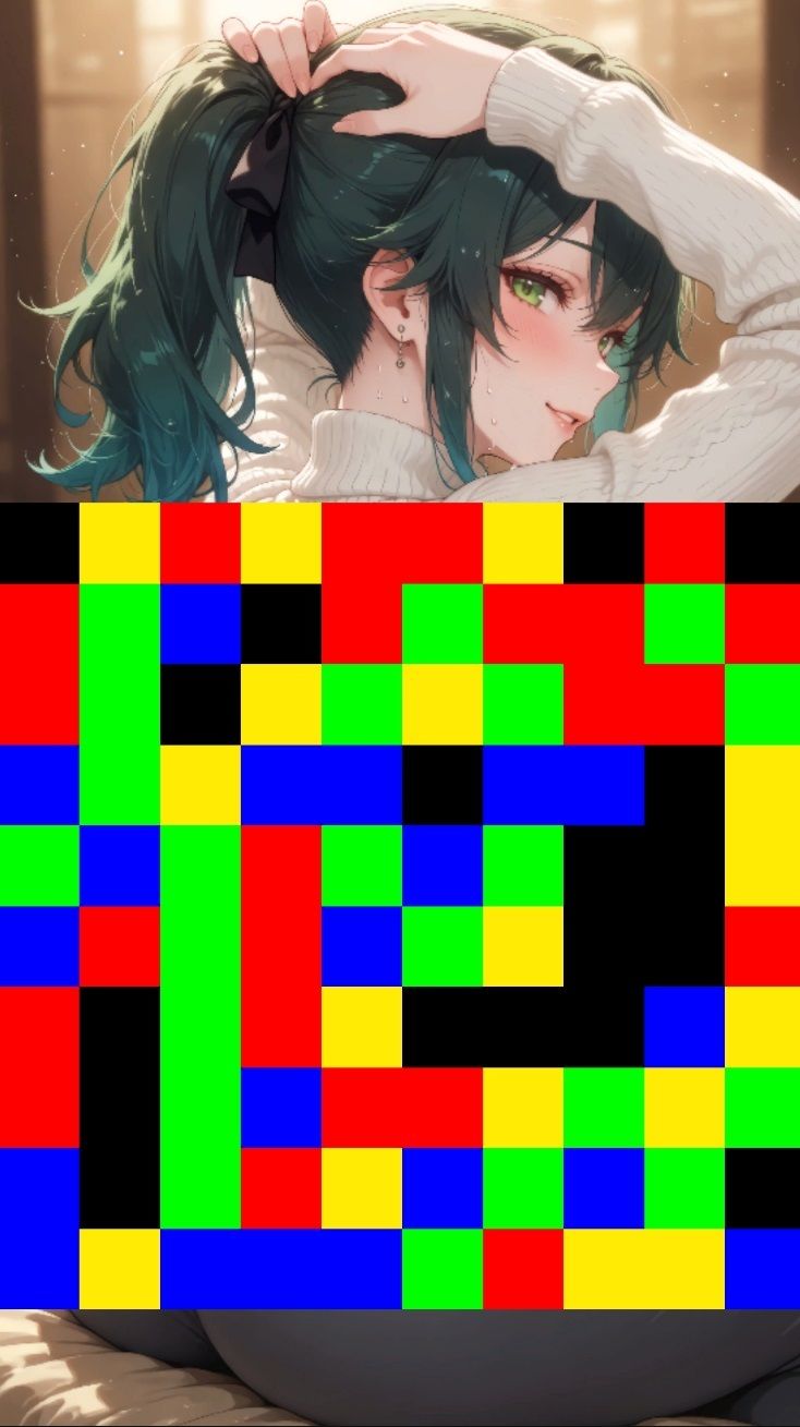【 シームレス動画・着エロに特化！】もざ消し！ パート4 〜モザイク風ブロックをなぞって消す爽快パズルゲーム〜_2