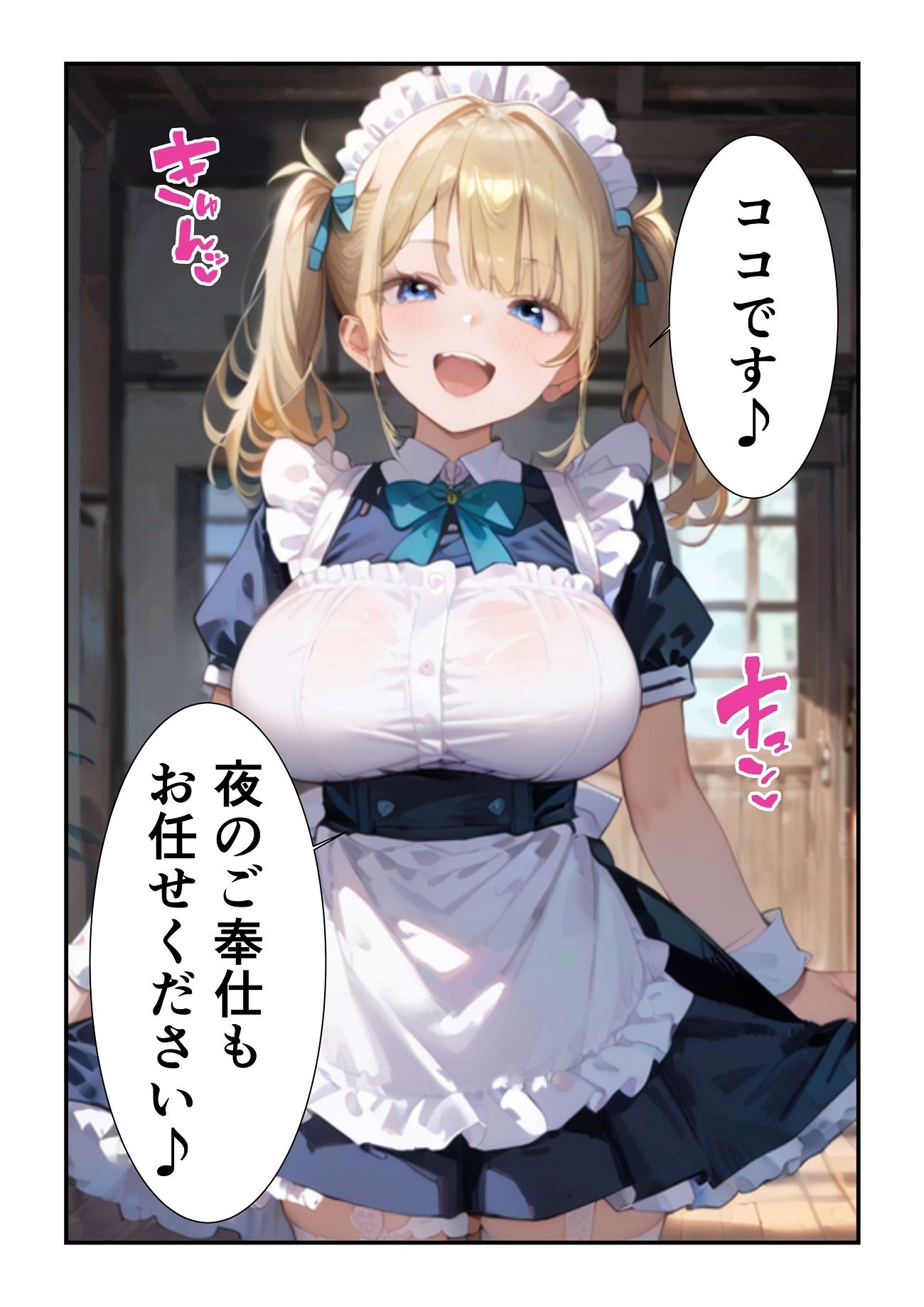 メイドのココちゃん、全力ご奉仕★ドロドロあまあまエッチ提供します！
