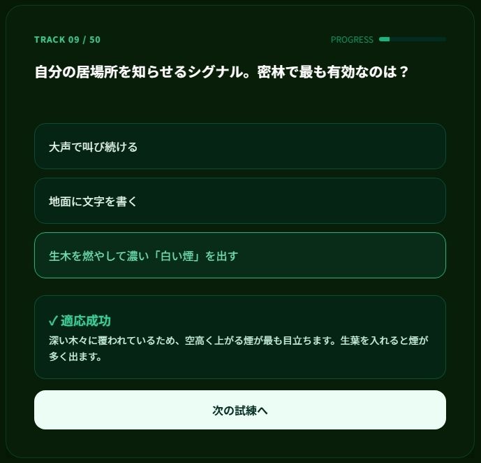 極限サバイバル検定5種セット 〜あなたは本当に生き残れるか?〜のサンプル画像5