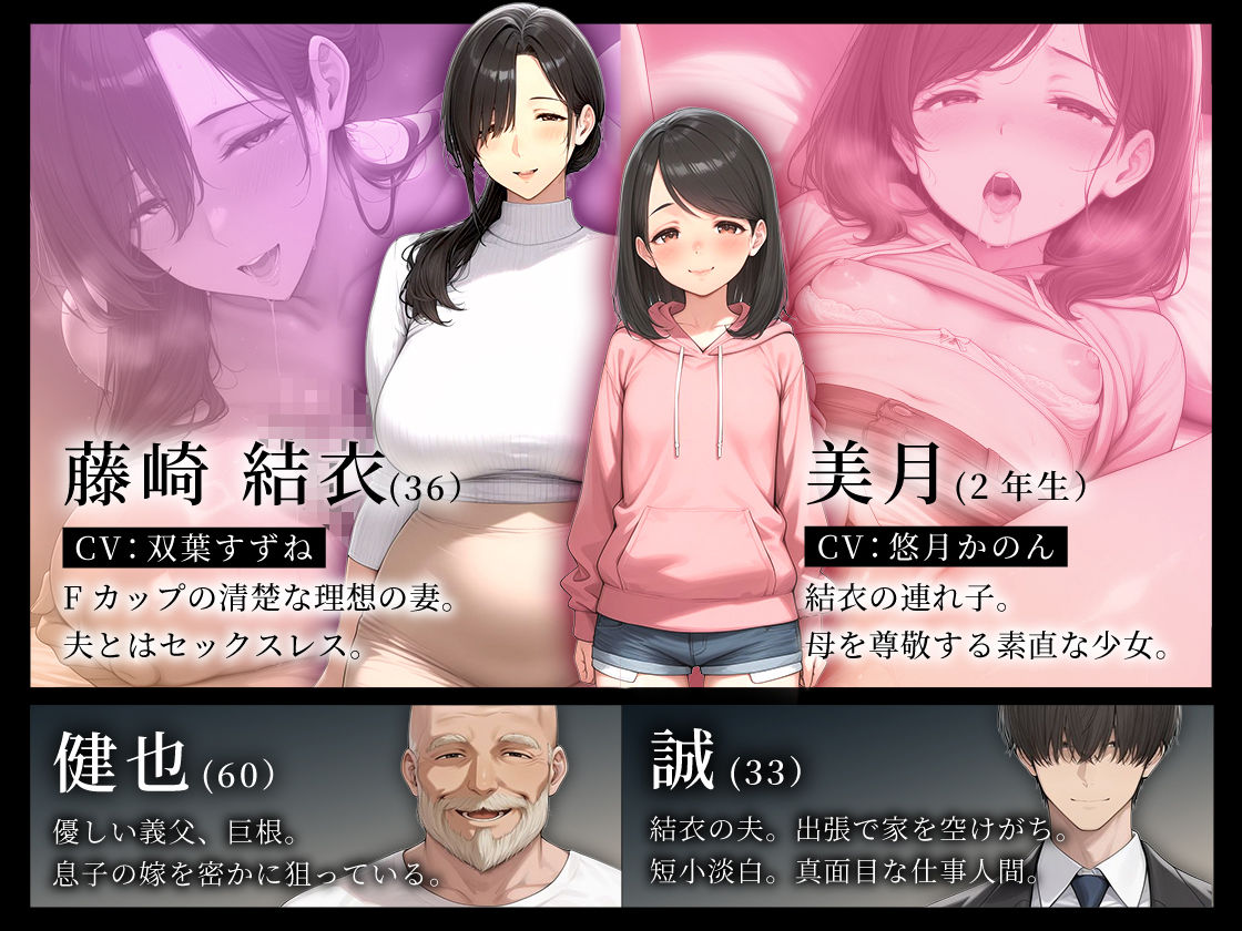 【おさわり×RPG】義父にポルチオ調教でNTRされた人妻が娘も巻き込んで親子丼で種付けされた話_前編_2