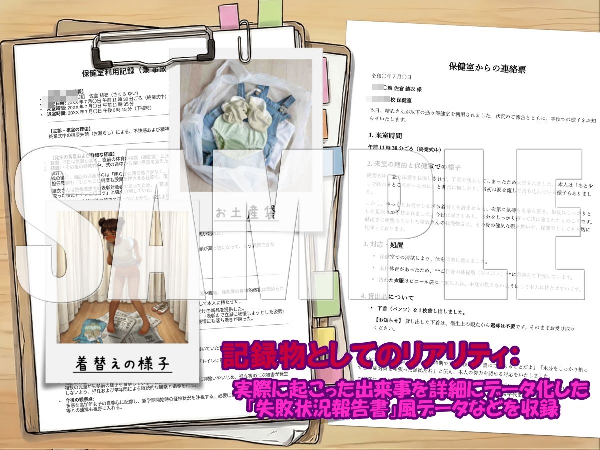 少女の失敗ファイルFILE.10/特別号~クラス一の活発少女がおしっこを漏らした終業式~2