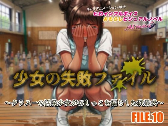 ■ 視覚・聴覚的没入感:最新AIとLive2D技術を利用したかのような【少女の失敗ファイルFILE.10/特別号～クラス一の活発少女がおしっこを漏らした終業式～】　by　少女の失敗販売店