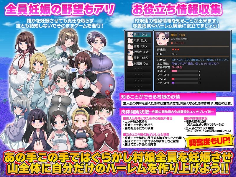 妊娠ハーレム生活シミュレーションのサンプル画像6