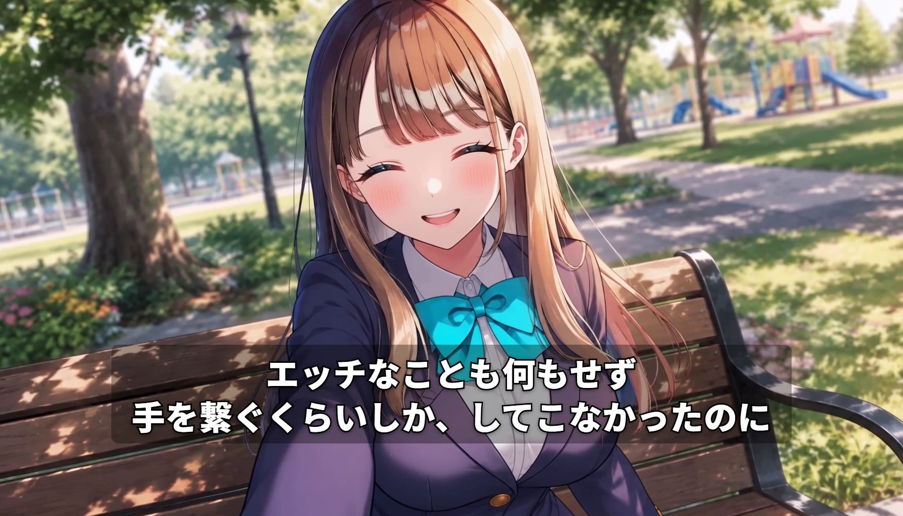 【GAME】ターコイズアイズの巨乳ハーフ彼女がおじさんに寝取られた話 サンプル2