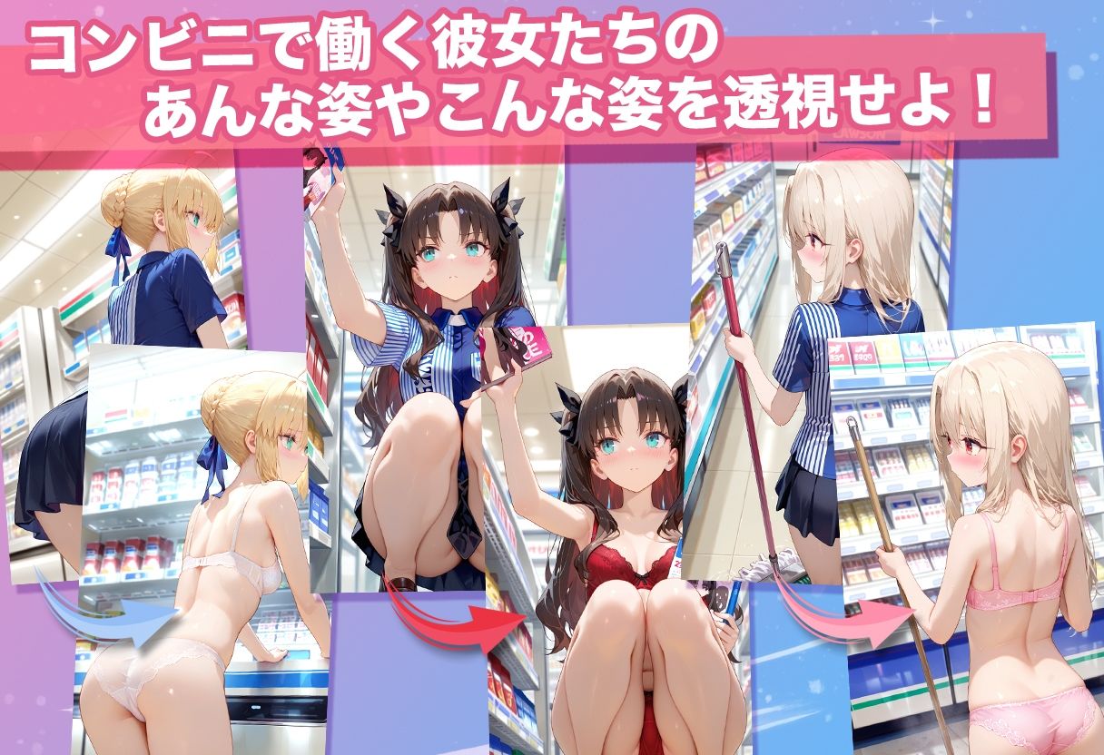 透視カメラ〜コンビニの秘密〜 セイバー・凛・イリヤ編 サンプル3