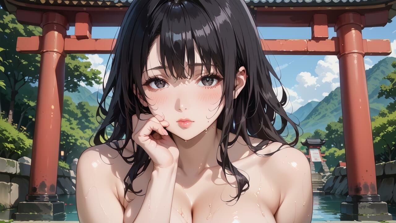 黒髪爆乳巫女の濃厚ご祈祷【ボイスあり】〜人妻真奈美さんの中出し参拝〜 画像6