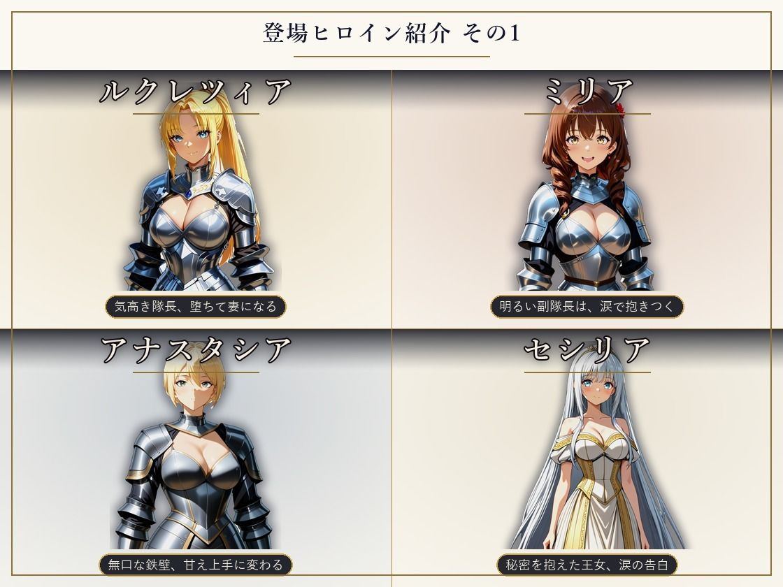 巨乳騎士とえっちな戦記〜7人の巨乳女騎士を娶り、ハーレム皇帝になるまで〜 画像3