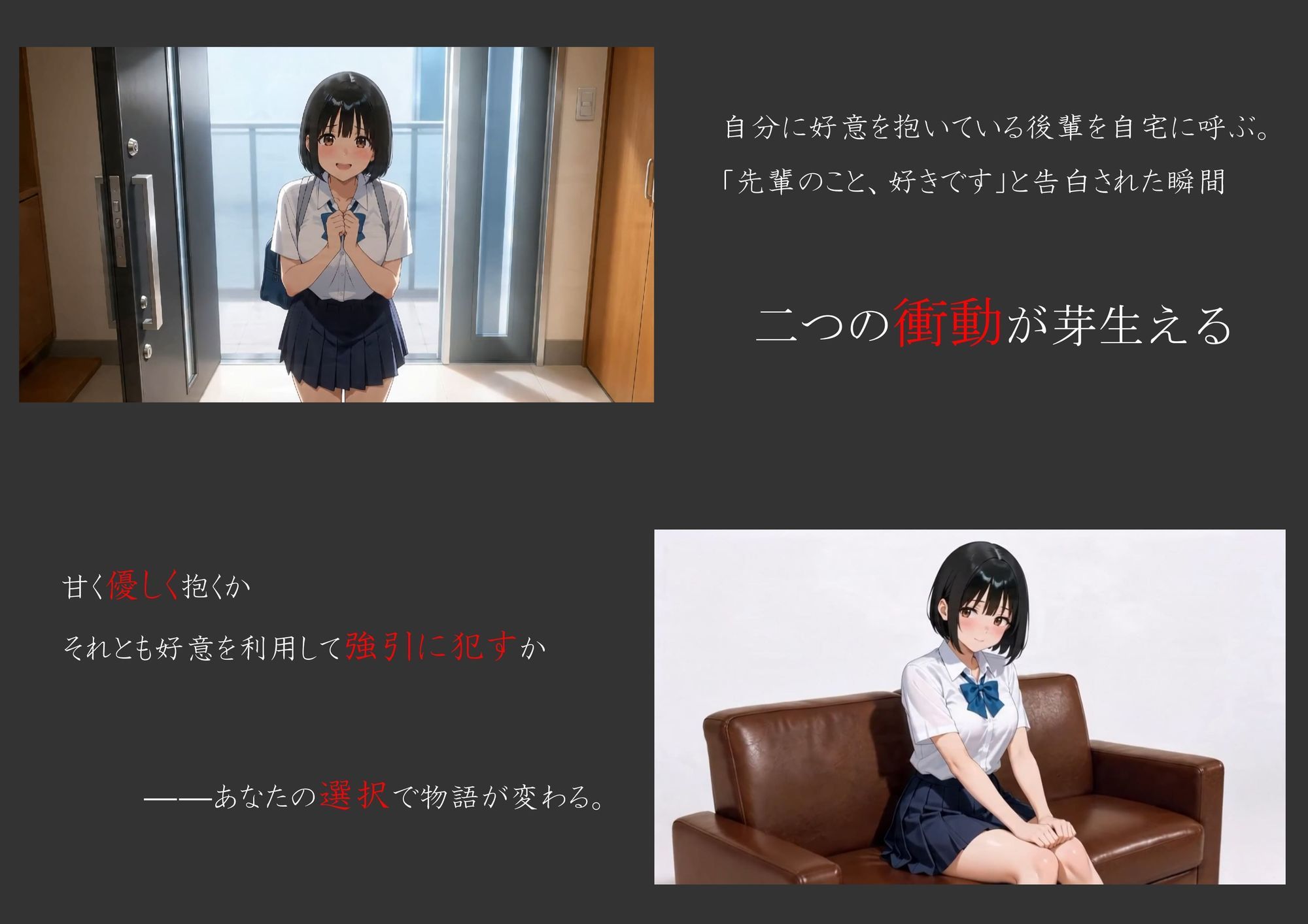 俺のことが好きな後輩を自宅に呼んで犯してみた サンプル1