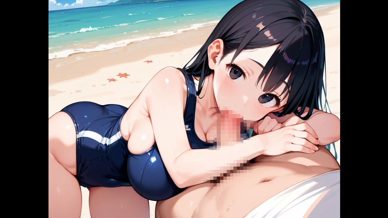無口な爆乳スク水彼女は、俺の前でだけ乱れる〜二人きりの海で中出し。潮騒と、寡黙な君〜 画像4