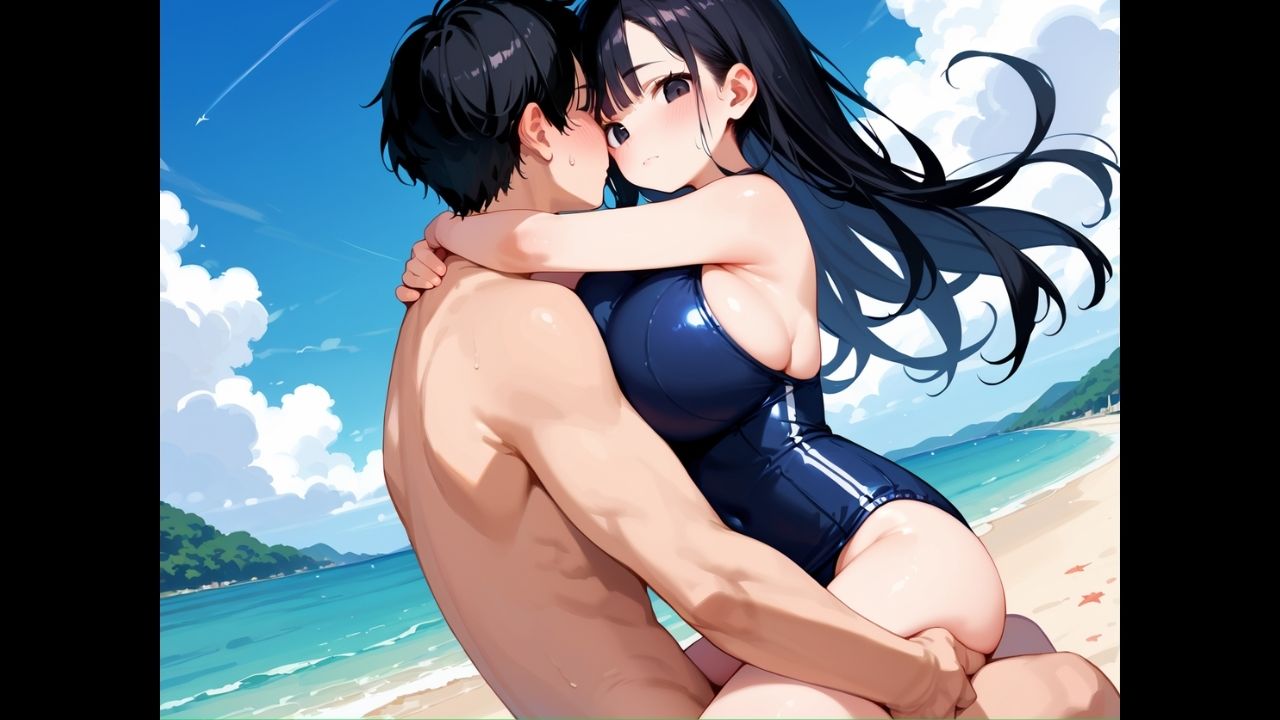 無口な爆乳スク水彼女は、俺の前でだけ乱れる〜二人きりの海で中出し。潮騒と、寡黙な君〜 画像7
