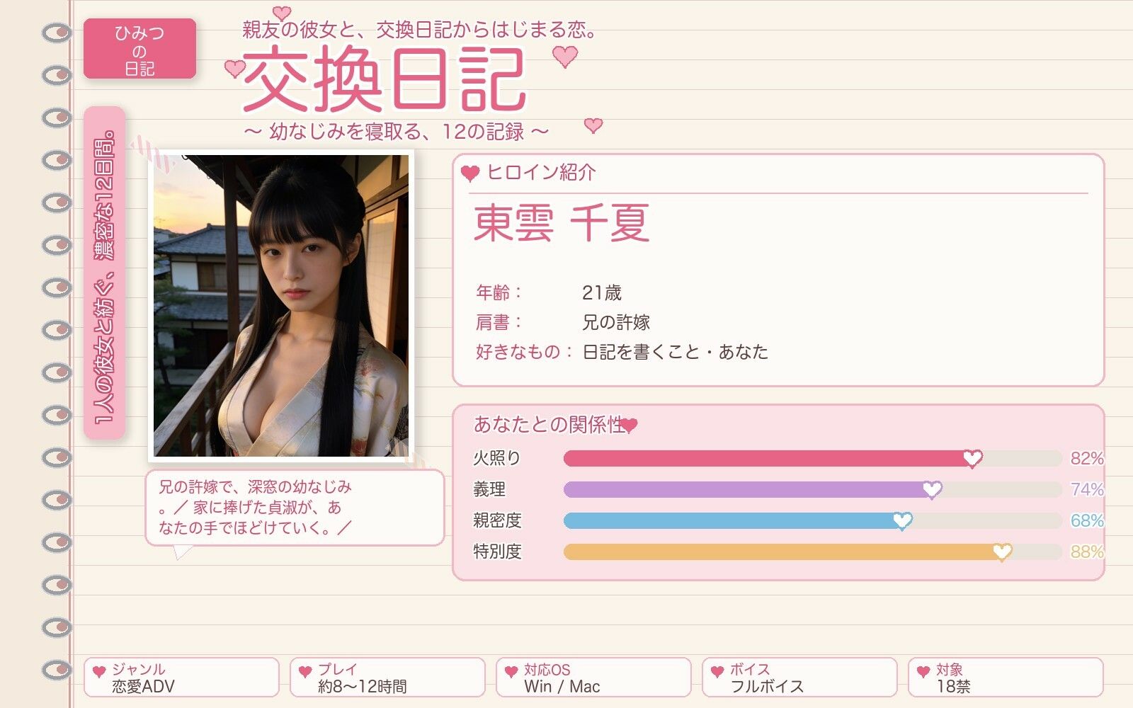 許嫁と縁側の約束 画像1