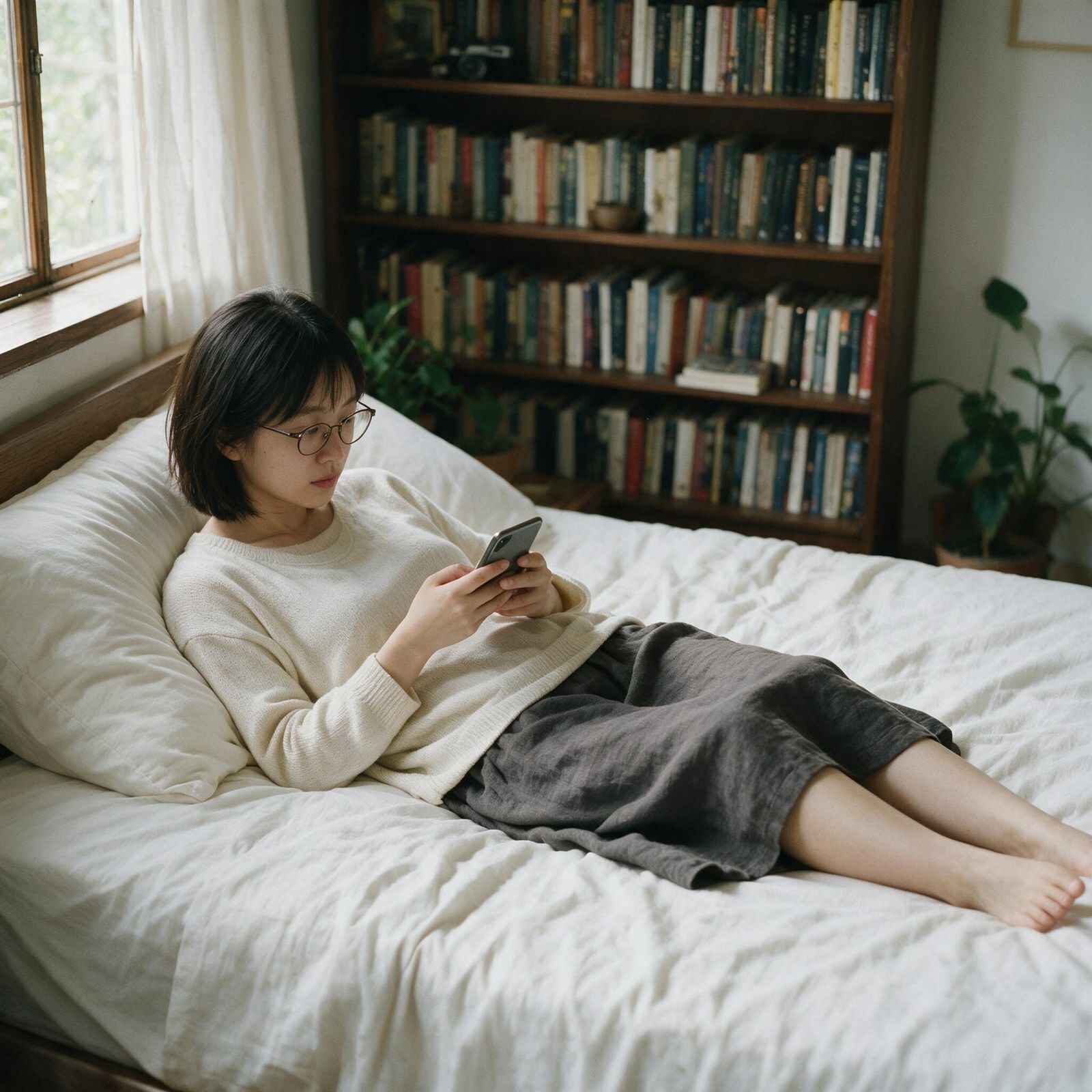 <実写級>露出を上げると見えるもの・眼鏡の文系女子(24)の部屋 28本 画像3