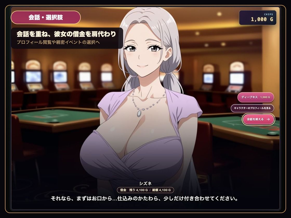 借金狂いのドスケベビッチカジノ 稼いだ金でビッチとヤれ！の作品画像 1