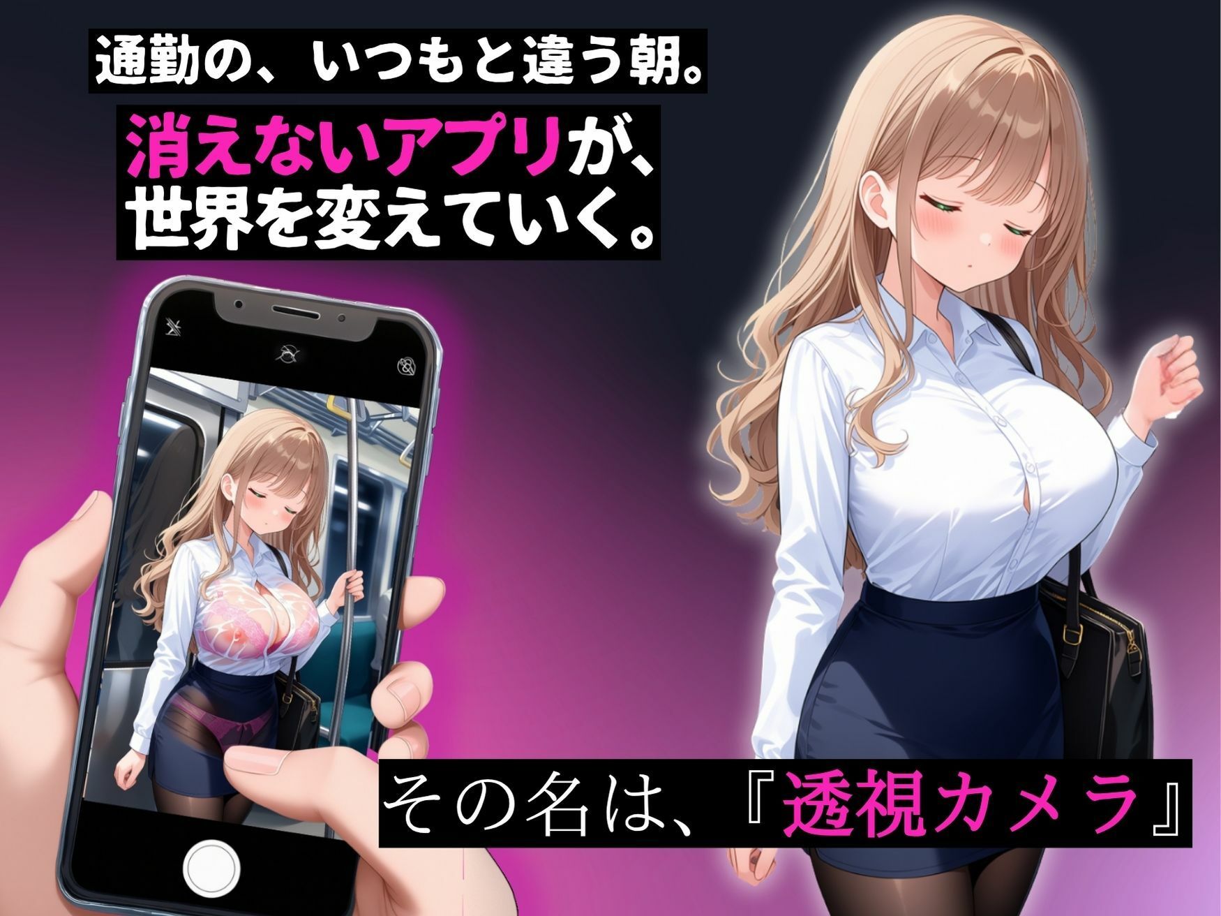 【スマホ対応】透視×時間停止 止まらない欲望と止まった時間〜通勤OL編〜 画像1