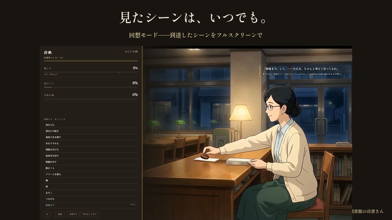 「お静かに」が言えなくなる司書さん 〜閉館まで三十分、声を殺せない夜〜の作品画像 8