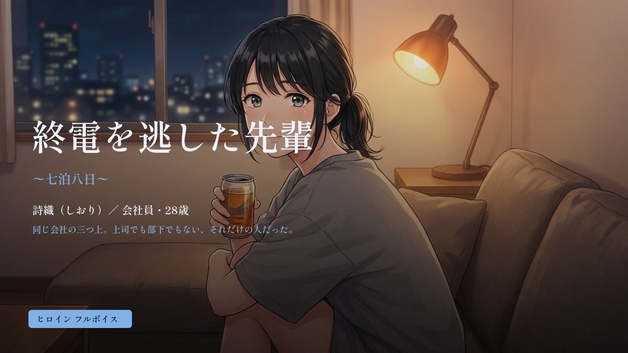 終電を逃した先輩 〜七泊八日〜 画像1