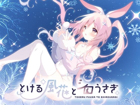 とける風花とシロうさぎ
