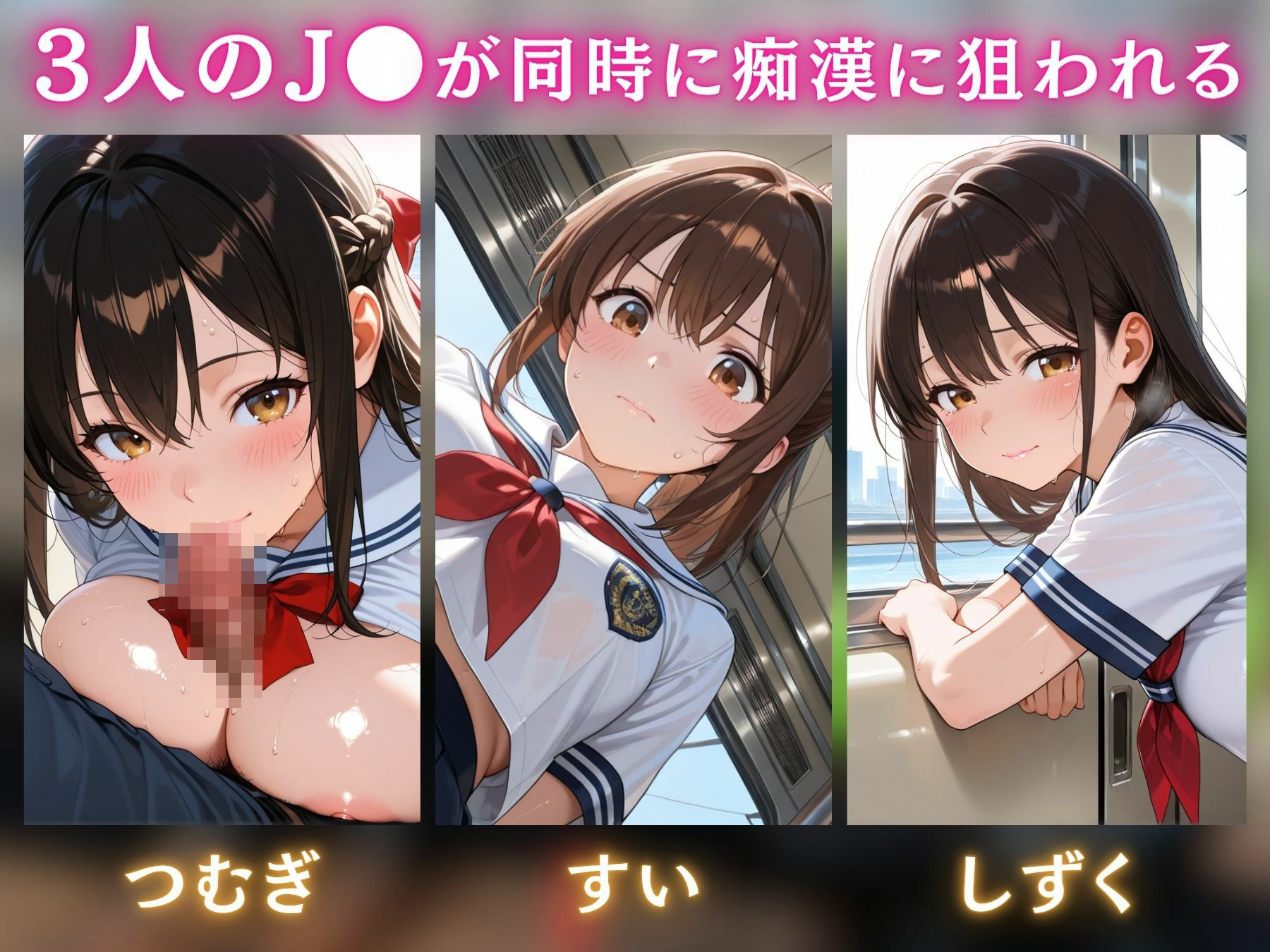 淫乱パズル  痴●電車で種付中出しセックス！ 画像2
