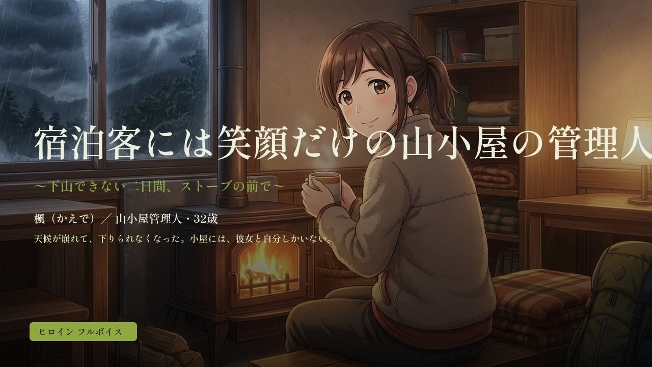 宿泊客には笑顔だけの山小屋の管理人さん 〜下山できない二日間、ストーブの前で〜