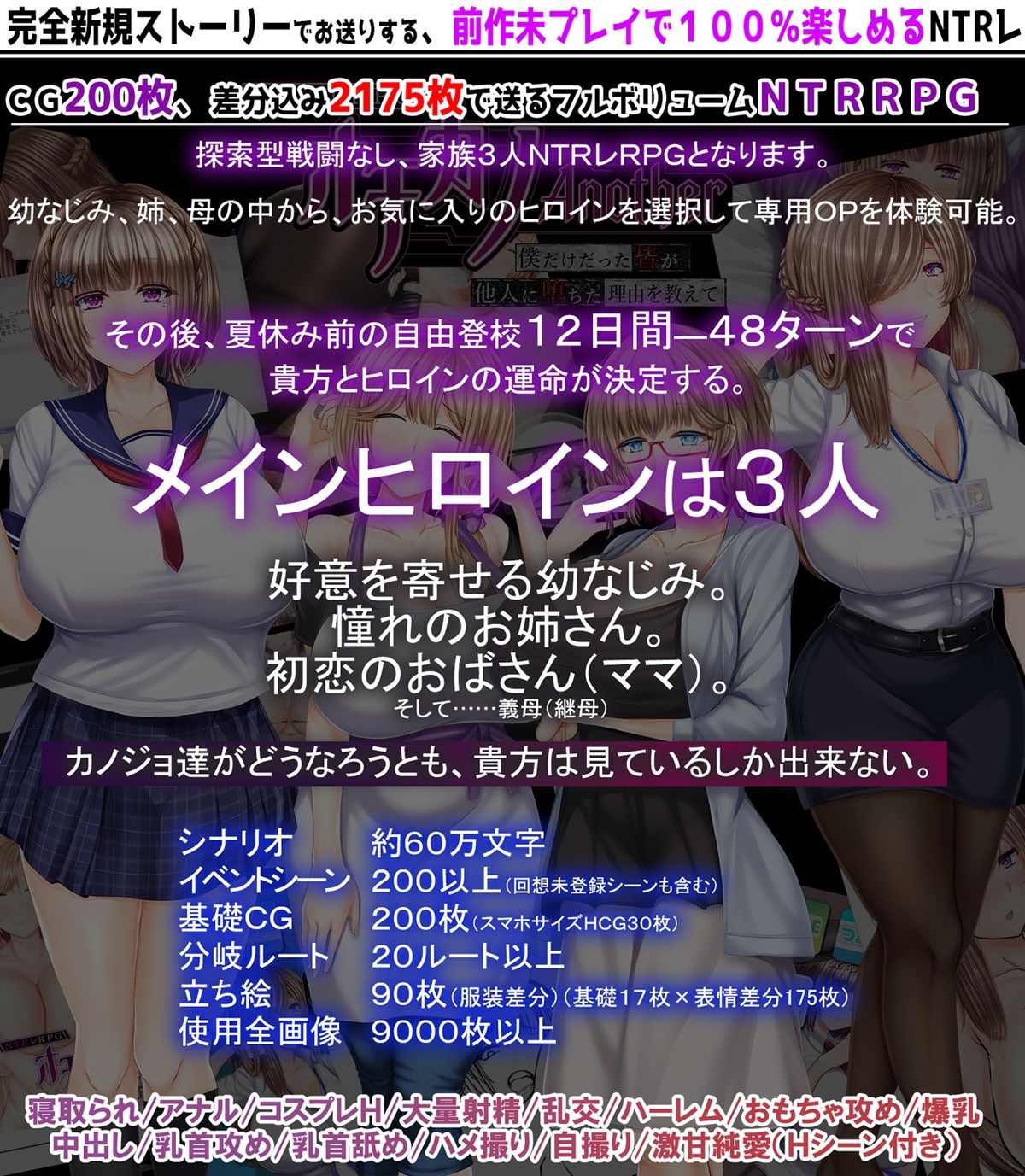 NTRレRPG オチカノ-Another- 〜僕だけだった皆が他人に堕ちた理由を教えて〜 画像10