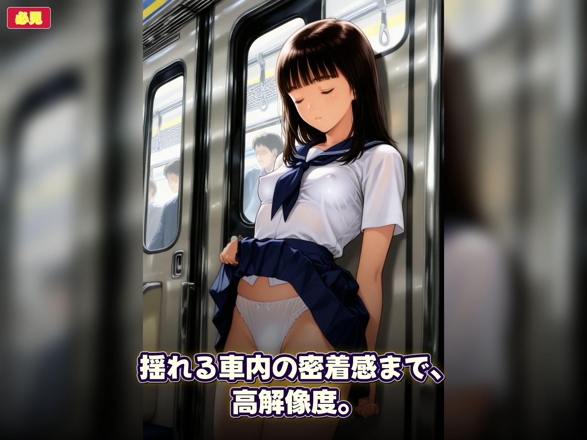 【無料エロ漫画】d_821308 暗黙の満in電車 牝堕通学 〜声を殺して、牝に堕ちる痴●通学路(令和女学園中高等部)
