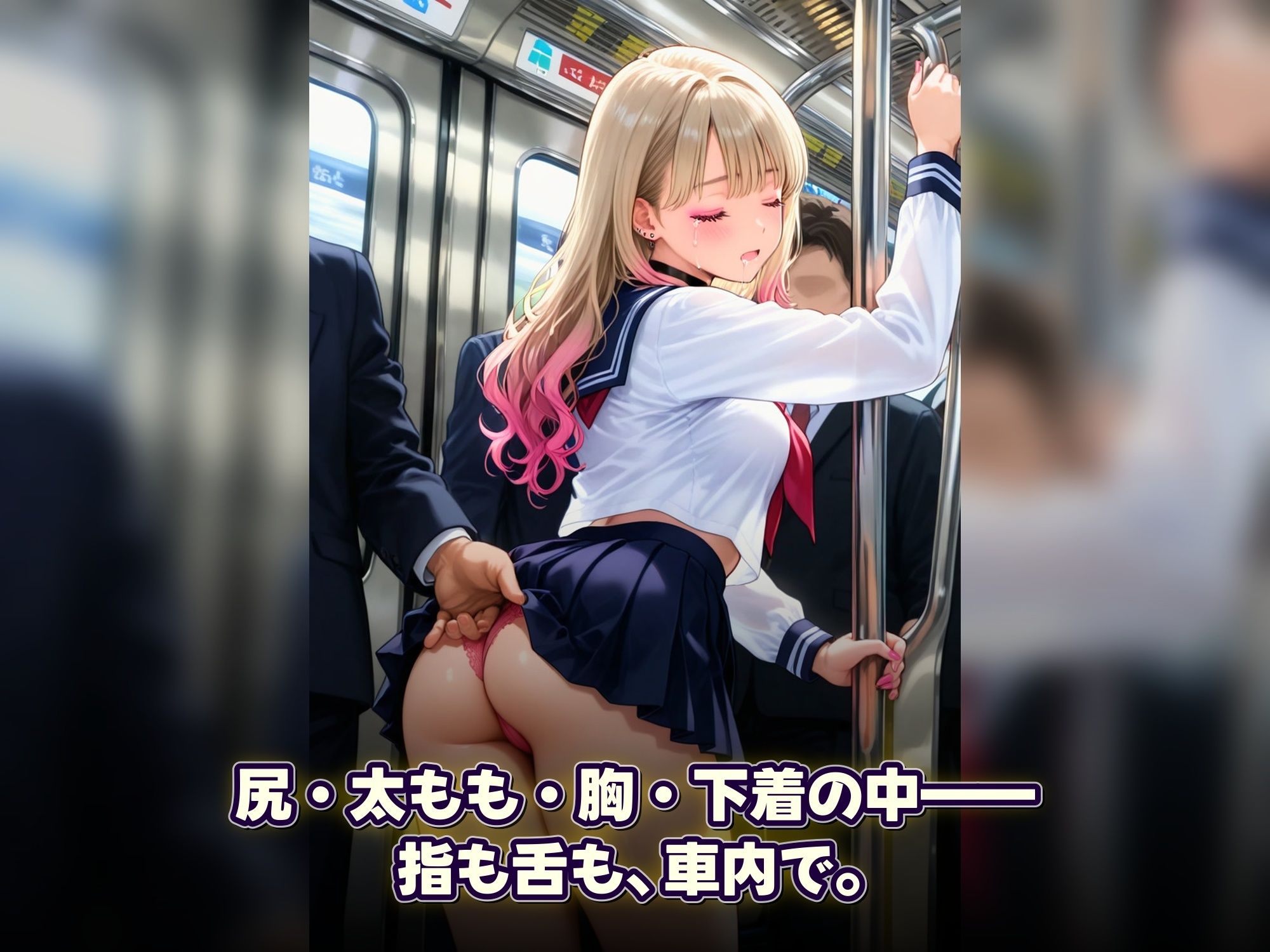 【無料エロ漫画】d_821308 暗黙の満in電車 牝堕通学 〜声を殺して、牝に堕ちる痴●通学路(令和女学園中高等部)