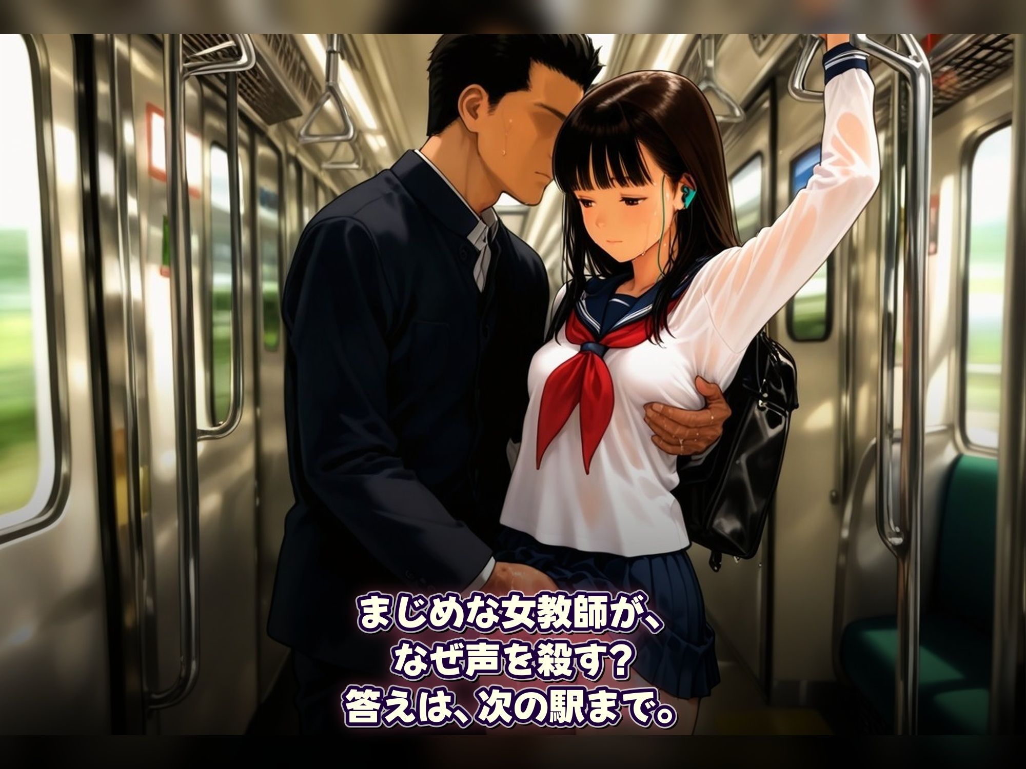 【無料エロ漫画】d_821308 暗黙の満in電車 牝堕通学 〜声を殺して、牝に堕ちる痴●通学路(令和女学園中高等部)