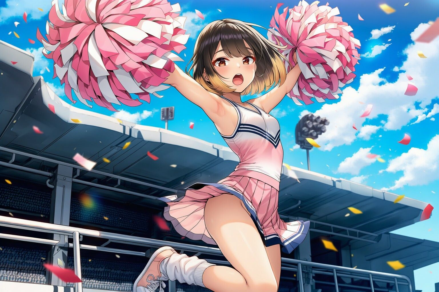 嗅ぎ責め輪〇で寝取られた彼女〜淫臭を晒された、僕の自慢のチアガール〜 画像1