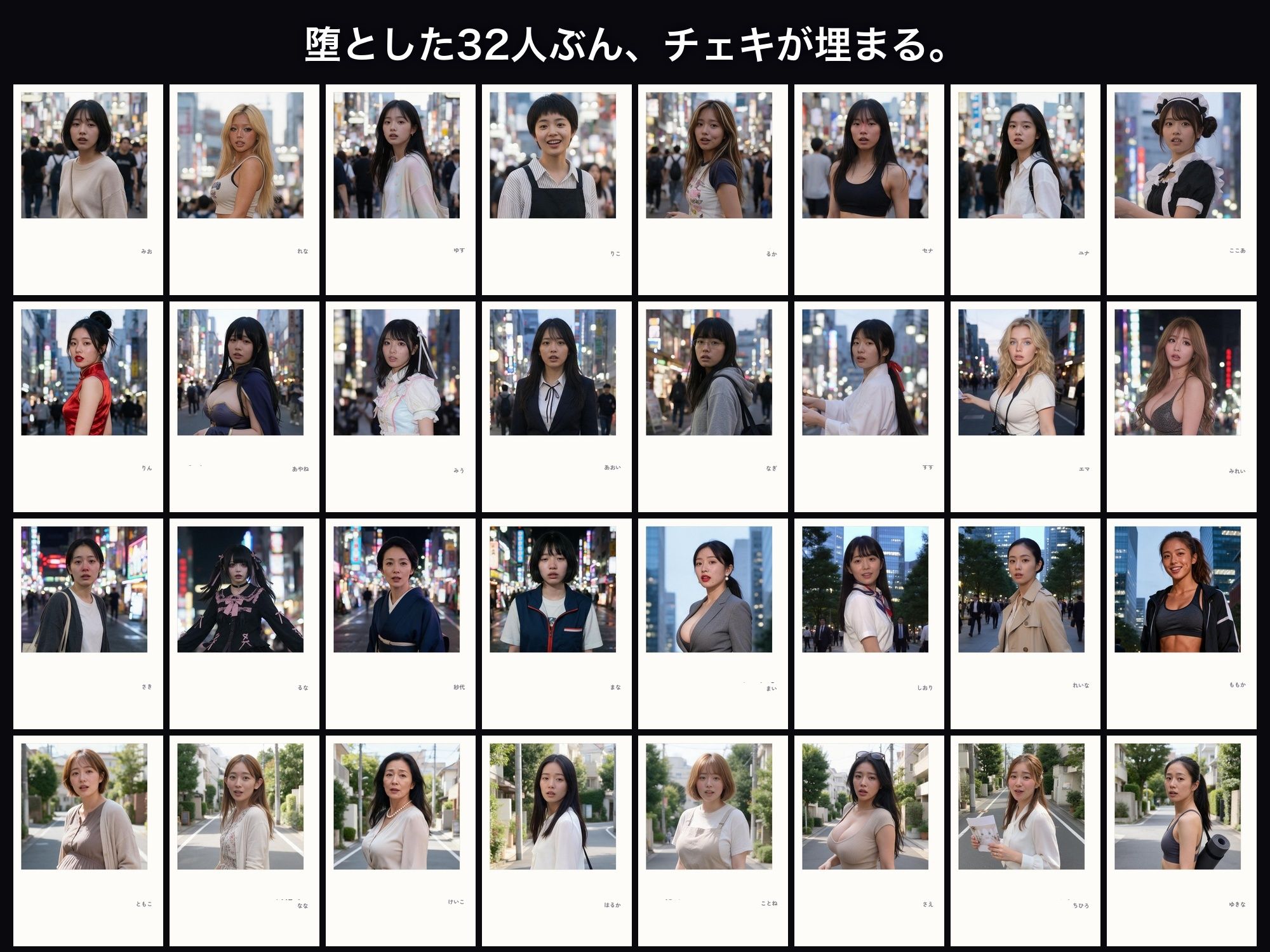 洗脳支配アプリで街中の女32人を調教してハーレム 画像8